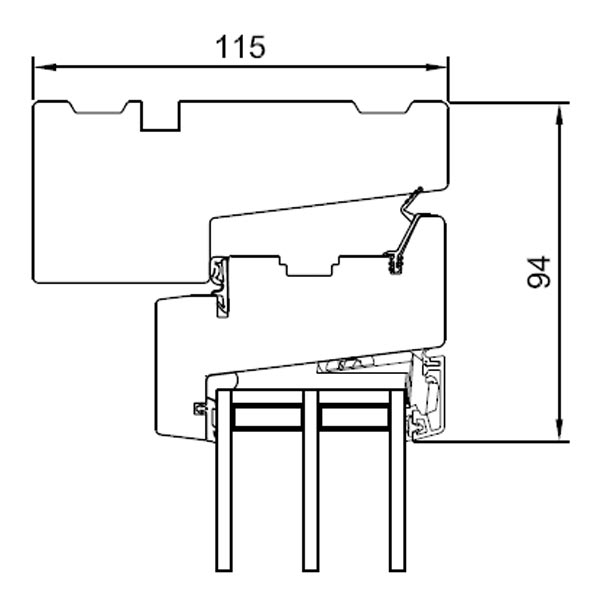 Vertical section head