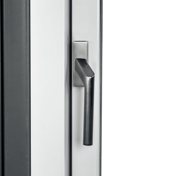 Handle for outward opening window and patio door Handle for outward opening window and patio door