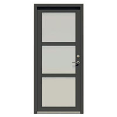 Entrance door - 3 glass panes